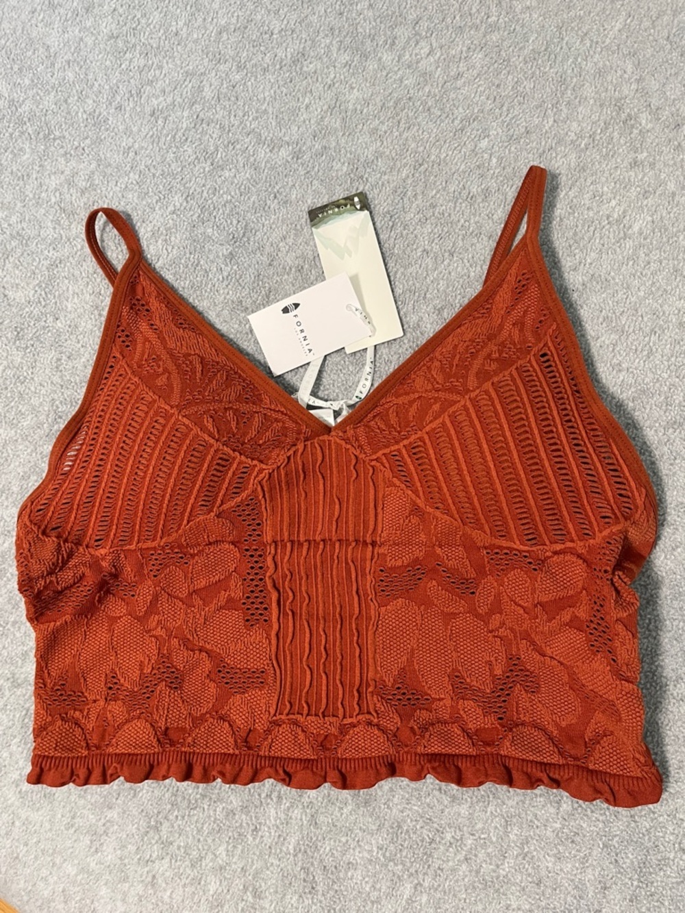 Coquette Boho Kawaii Bralette Cami Bra Fairy Woodland Festival Western Ruffle